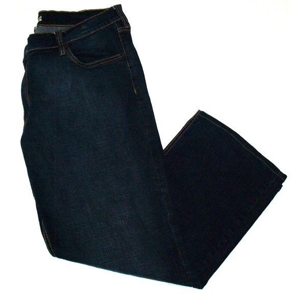 Denver Hayes Flextech Mens 38X30 Classic Indigo Dark Wash Straight Denim Jeans - Picture 11 of 11